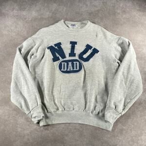90’s Vintage Northern Illinois University Huskies Grandpa Patched Sweatshirt